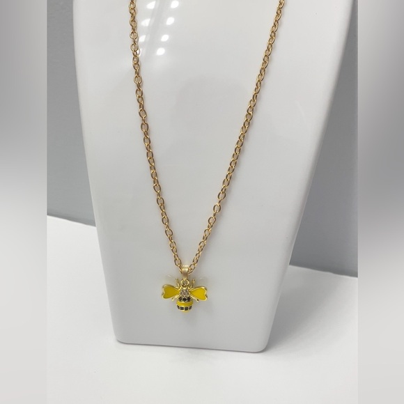Yellow Bee Necklace and Earring Set 🐝💛 - Picture 3 of 4